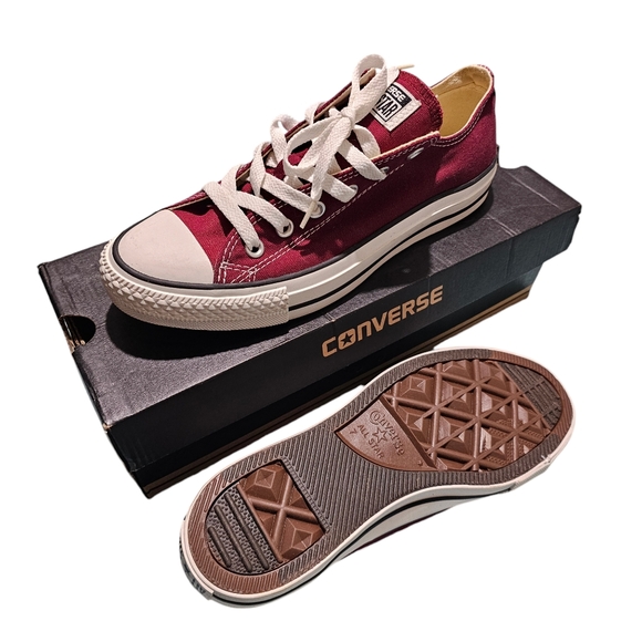 CONVERSE M9691  ALL STAR OX MAROON MENS 7, WOMENS 9 - Picture 2 of 3